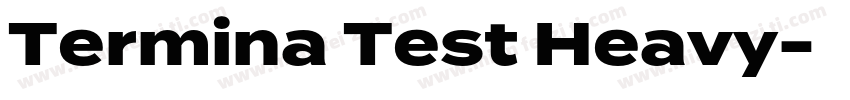 Termina Test Heavy字体转换